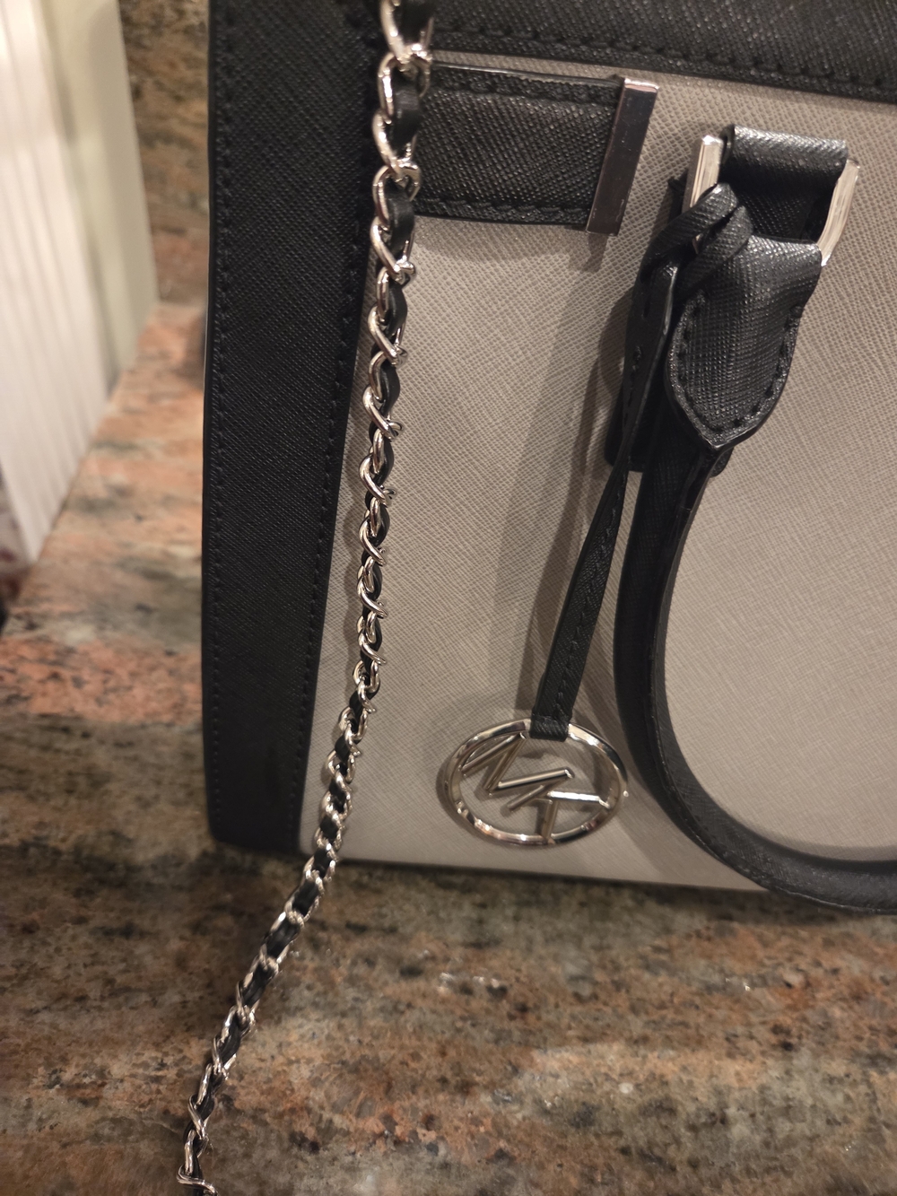MICHAEL KORS Gray and Black Saffiano Satchel Set - Picture 6 of 13